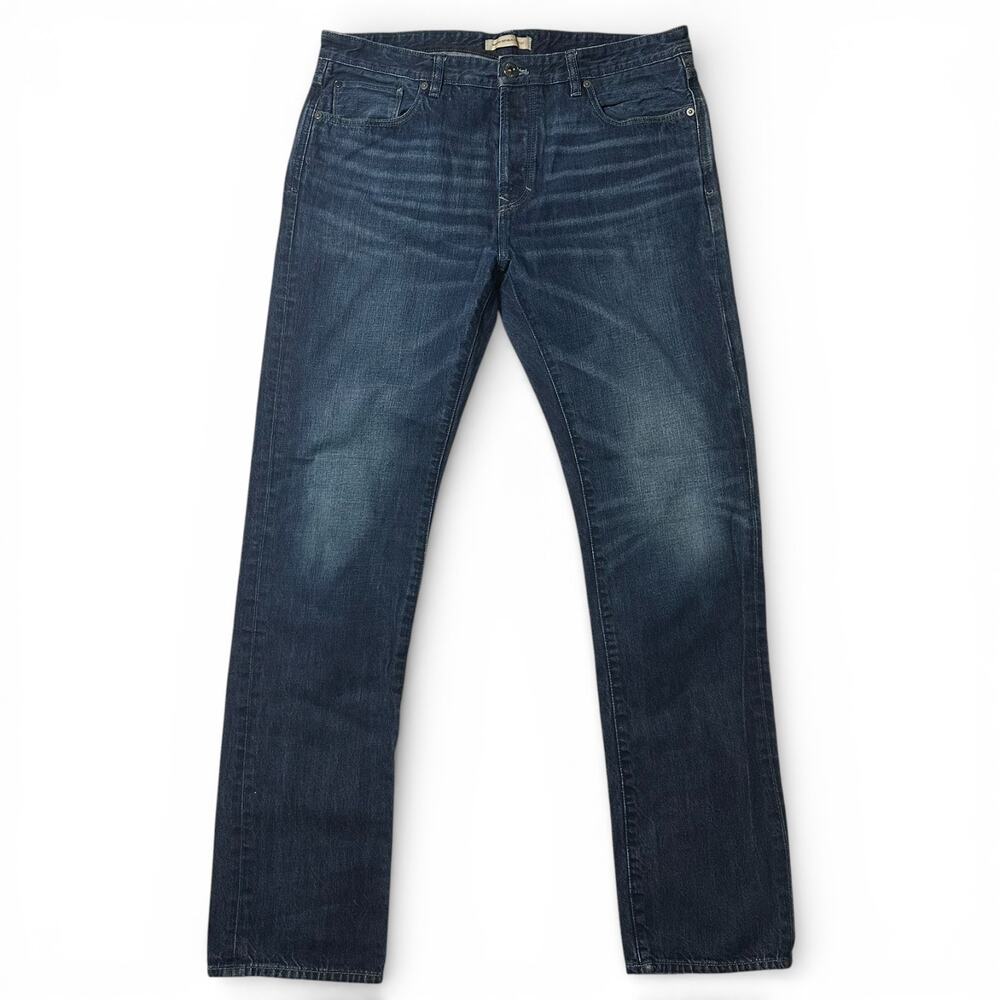 Banana Republic Heritage Jeans Mens Actual Size 36x34 Blue Denim Buttonfly